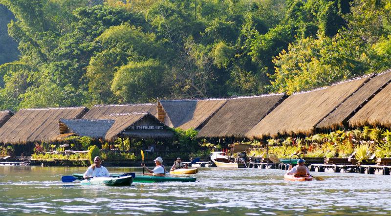 River Kwai jungle rafts resort